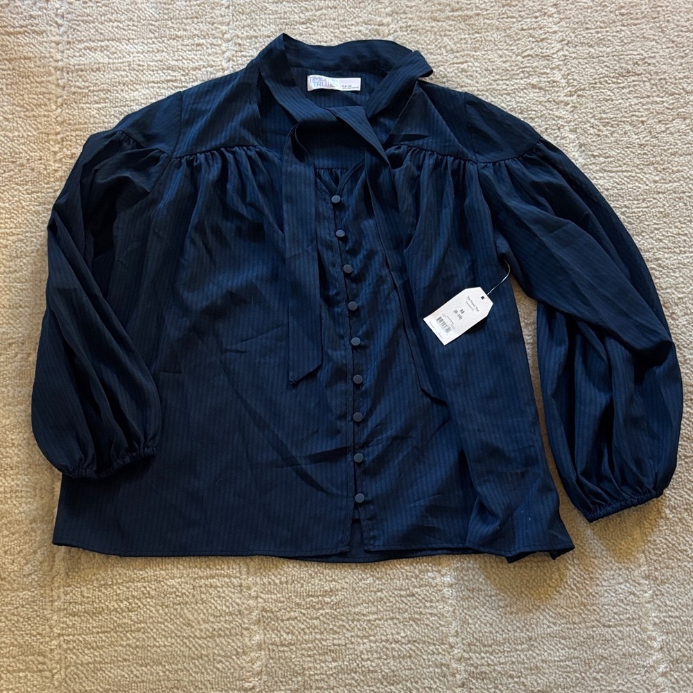 Chic Navy Women's Blouse